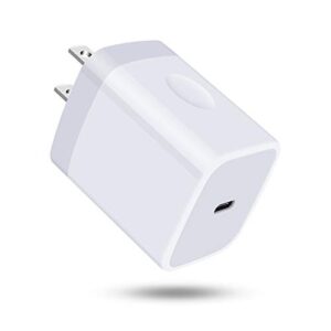 usb c wall charger, 20w fast charging block type c power wall adapter plug cube for iphone 14/13/12 pro max/ 11,airpods pro,ipad air 5th/4th generation,macbook air, ipad pro,galaxy s23/s22/s21 a14 5g
