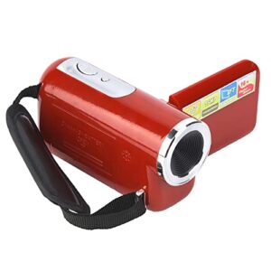 Portable Child DV Camera, 16X Digital Zoom, HD Camera, Support Memory Card, Children's Toys with TFT LCD Sceen (Red)