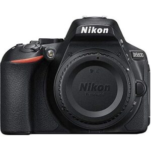 Nikon D5600 DSLR Camera with 18-140mm Lens (1577) + Nikon 70-300mm Lens + 64GB Memory Card + Case + Corel Photo Software + EN-EL14 A Battery + Card Reader + HDMI Cable + Cleaning Set + More (Renewed)
