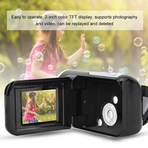Kids Camera,Durable Digital Camera for Kids,Portable Children Kids 16X HD Digital Video Camera,Small Size Camera for Best Gift for Kids with TFT LCD Sceen Toy (Black)