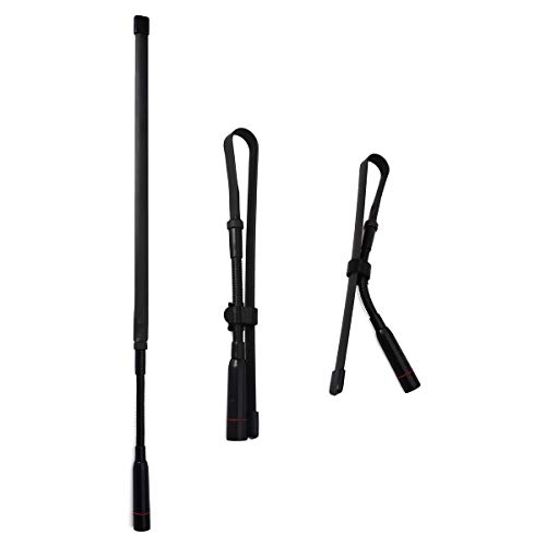 HYS CS Tactical SMA Male Antenna Dual Band VHF/UHF 2m/70cm 18.7inch Foldable Antenna with Gooseneck for TYT MD-UV380 YAESU VX-6R Kenwood Retevis RT82 RT3 Two-Way Radio