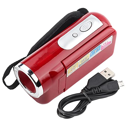 Kids Camera,Durable Digital Camera for Kids,Portable Children Kids 16X HD Digital Video Camera,Small Size Camera for Best Gift for Kids with TFT LCD Sceen Toy (Red)