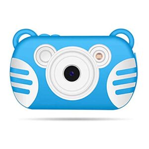 lkyboa waterproof children’s camera -for kids video cameras kids digital camera 8mp 1080p hd toys for 3-10 year old girl with (color : blue)