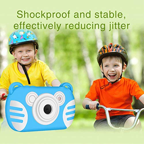 LKYBOA Waterproof Children's Camera -for Kids Video Cameras Kids Digital Camera 8MP 1080P HD Toys for 3-10 Year Old Girl with (Color : Blue)