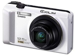casio exilim ex-zr200 high speed 16 mp, 12x optical zoom compact digital camera (white)