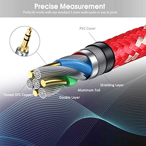 3.5mm shunt Audio Cable 1ft, sikaite 3.5mm Headphone Splitter 1 to 3-Way 3.5mm (1 / 8 inch) TRS Male to 3-Hole Female Cable, 3.5mm TRS 1 to 3-Way Splitter Cable