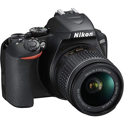 Nikon D3500 DSLR Camera with 18-55mm and 70-300mm Lenses (1588) + 64GB ExtremePro Card + 2 x EN-EL14a Battery + Corel Photo Software + Case + Telephoto Lens + More - International Model (Renewed)