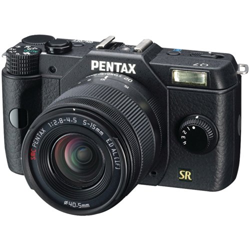 Pentax Q7 02 zoom kit black Mirrorless Digital Camera 12.4MP Mirrorless Digital Camera with 3-Inch LCD and5-15mm (Black) (Discontinued by Manufacturer)