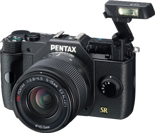 Pentax Q7 02 zoom kit black Mirrorless Digital Camera 12.4MP Mirrorless Digital Camera with 3-Inch LCD and5-15mm (Black) (Discontinued by Manufacturer)