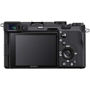 Sony a7C Mirrorless Full Frame Camera Alpha 7C Interchangeable Lens Body Only Black ILCE7C/B Bundle with Deco Gear Case + Extra Battery + Flash + Filters + 64GB Card + Software Kit and Accessories