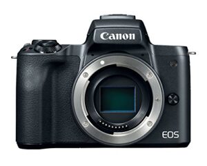 canon mirrorless camera body [eos m50] with 4k video, 24.1 megapixel (aps-c) cmos sensor – black (renewed)