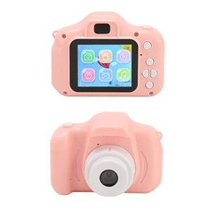 jeanoko portable camera, 400mah battery cute multi mode filter pink 1080p hd video kids digital camera abs material for home for girls