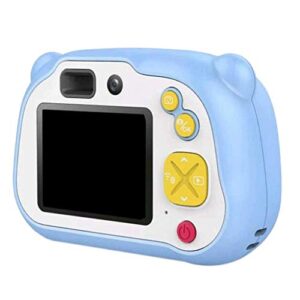 lkyboa kids camera, digital video recorder camera for boys, rechargeable shockproof mini children camera toys (color : b)