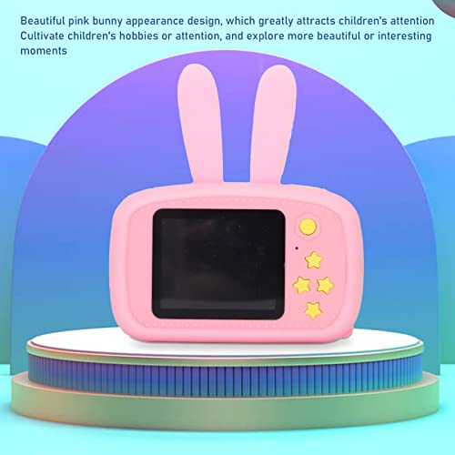 Kid Camera Rabbit Appearance, Digital Camera Girls Camera Toys, Full HD 1080P Kids Digital Camera Toy with Lanyard and Charging Cable