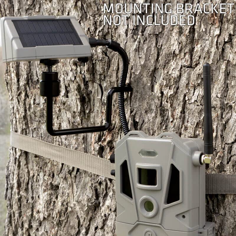 Bushnell CelluCORE 20 Solar Trail Camera, Low Glow Hunting Game Camera with Detachable Solar Panel with Bundle Options (Mount + SD Card)
