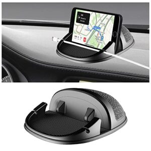 yakefly car phone holder,car dashboard phone holder,horizontal 360° rotatable car phone holder mount,anti slip silicone phone mount for car dashboard