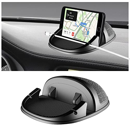 YAKEFLY Car Phone Holder,Car Dashboard Phone Holder,Horizontal 360° Rotatable Car Phone Holder Mount,Anti Slip Silicone Phone Mount for Car Dashboard