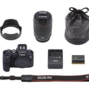 Canon EOS R6 Full-Frame Mirrorless Camera + RF24-105mm F4 L is USM Lens Kit (Renewed)