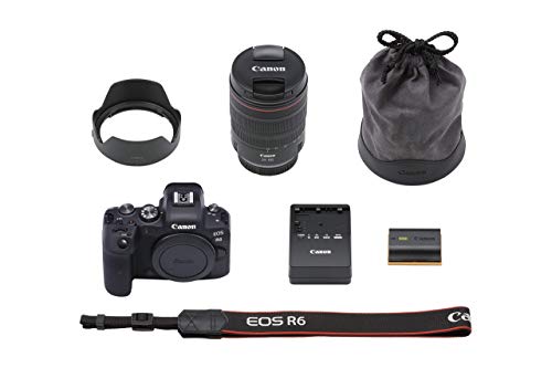 Canon EOS R6 Full-Frame Mirrorless Camera + RF24-105mm F4 L is USM Lens Kit (Renewed)