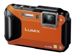 panasonic lumix dmc-ft5 tough shock & waterproof wi-fi gps digital camera (orange)
