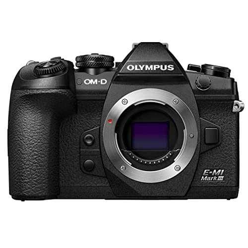 Olympus OM-D E-M1 Mark III Mirrorless Digital Camera Body, Black HLD-9 Power Battery Grip