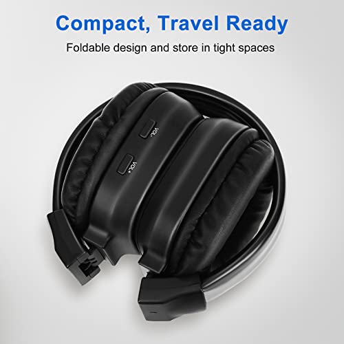 Portable Digital Personal FM Radio Headphones Ear Muffs with Best Reception, Battery Powered Wireless Headset with Build in Radio for Walking, Jogging and Daily Works