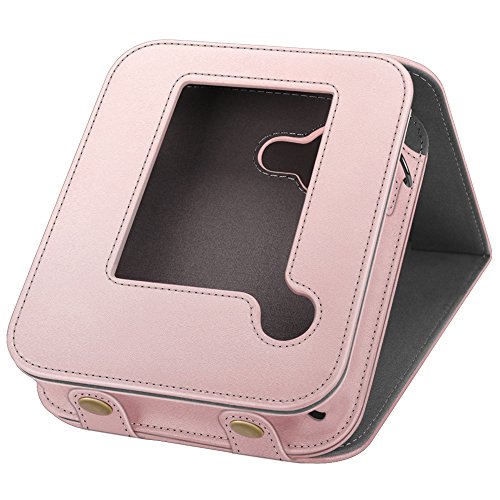 Fintie Protective Case for Polaroid POP 2.0 2 in 1- Premium Vegan Leather Bag Cover with Removable Strap for Polaroid POP 2.0 3x4 Instant Print Digital Camera, Rose Gold