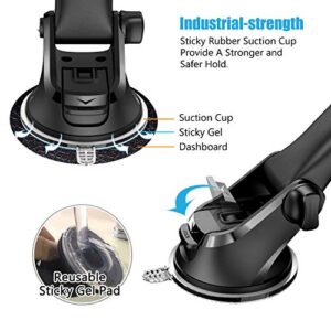 WixGear Dashboard Telescopic Arm with Air Vent Swift-Grip Phone Holder for Car, Cell Phone Car Mount Air Vent Holder for Any Smartphone