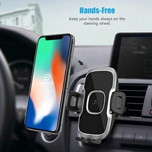 WixGear Dashboard Telescopic Arm with Air Vent Swift-Grip Phone Holder for Car, Cell Phone Car Mount Air Vent Holder for Any Smartphone
