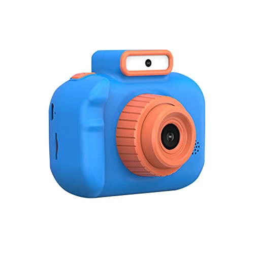 Leutsin Upgrade Kids Selfie Camera,Digital Camera for Kids Toy Gift, 4800 W Front and Rear 1080P HD Children's Digital Camera, Video and Games, with Flashlight, 800mah Battery (Blue)