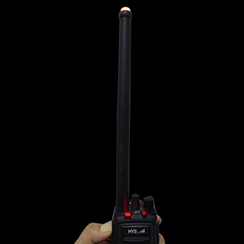 HYSHIKRA SMA-Female Rubber Antenna, 9.2Inches 144/430Mhz 20W Handheld Radio Antenna with LED Indicator Light for Baofeng UV-5R UV-82 BF-F8HP BF-888S Kenwood Walkie-Talkie Transceiver