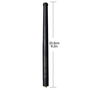 HYSHIKRA SMA-Female Rubber Antenna, 9.2Inches 144/430Mhz 20W Handheld Radio Antenna with LED Indicator Light for Baofeng UV-5R UV-82 BF-F8HP BF-888S Kenwood Walkie-Talkie Transceiver