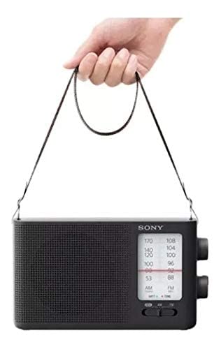 Sony Dual Band FM/AM Analog Portable Battery Radio Home Audio Radio Black (ICF-19)