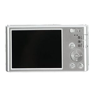 HD Camera, Portable Shock Proof 16X Digital Zoom Camera 44MP for Recording (Silver)