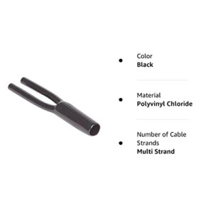 Parts Express Cable Pants 8mm 2-Conductor, Black (Pack of 10)