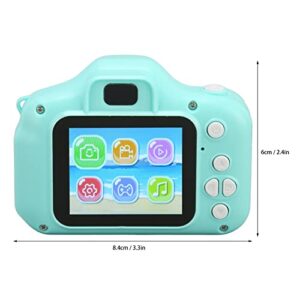 Kids Camera Digital Camera Cartoon Cute Rounded Design 2 Inch IPS Screen Auto Focusing Children Camera Toy Birthday Gifts