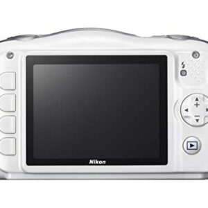 Nikon COOLPIX S33 Waterproof Digital Camera (White) (Discontinued by Manufacturer) (Renewed)