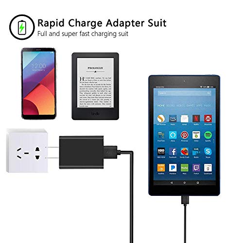 [UL Listed] Charger for Samsung Galaxy J8 J7 J6 J6+,J5 J4 J4+ J3/J2 J1/Prime/Pro, J7 Sky Pro, 2018 2017 2016, S6 S7/Edge, LG Q6/K7, Nexus 6/5, G5 G4 E4 G5S Plus Charger Cable Cord
