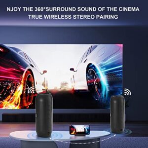 Ykall Bluetooth Speakers 20W Portable Speaker TWS Wireless Speaker with Rich Bass IPX6 Waterproof 36 Hour Playtime, Built-in Mic TF/AUX/FM, Wireless Stereo Speakers for Indoor and Outdoor Use