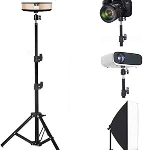 Tripod Stand, Mini Projector Stand,Lightweight Portable Projector Photography Stand Camera Tripod Adjustable Height 20" to 61" Floor Stand Holder, inculded 360° Rotatable Head Ball (Withstand 3pound)