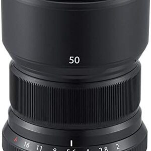 Fujifilm XF 50mm F/2 R WR Lens (Black) with Advanced Accessory and Travel Bundle | Fuji xf 50mm Lens