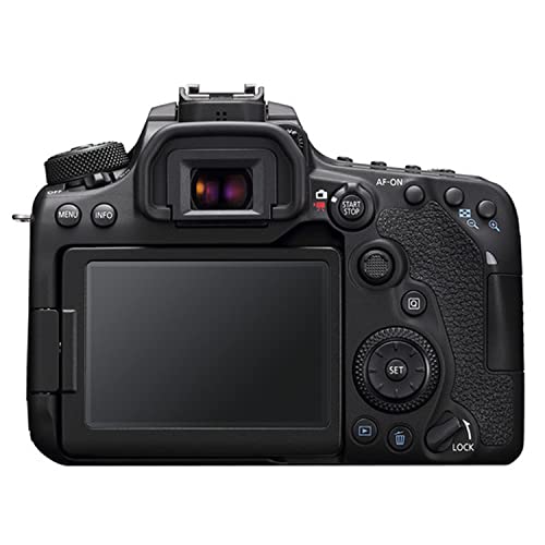 Canon EOS 90D DSLR Camera w/EF-S 18-135mm F/3.5-5.6 is USM Lens + 75-300mm F/4-5.6 III Lens + 64GB Memory + Back Pack Case + Tripod, Lenses, Filters, & More (28pc Bundle)