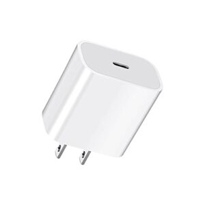 xnmoa 20w usb c wall charger,high speed usb-c power adapter,type c wall charger block for iphone 14 13 12 11 pro max,ipad pro, for samsung galaxy s23 s22/s23 s22 ultra/s23+ s22+and more(white)