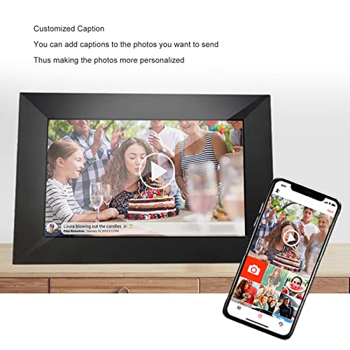 Electronic Album, Music Playback, WiFi Digital Photo Frame, HD Touch Screen, Support Home Application Sharing (US Plug)