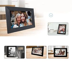 Electronic Album, Music Playback, WiFi Digital Photo Frame, HD Touch Screen, Support Home Application Sharing (US Plug)