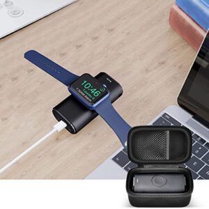 Case Compatible with iWALK Portable for Apple Watch Charger and Phone Charger, Charging Battery Pack Holder Storage for Apple Watch Power Bank 9000mAh Portable Charger, Mesh Pocket for Cable- Bag Only