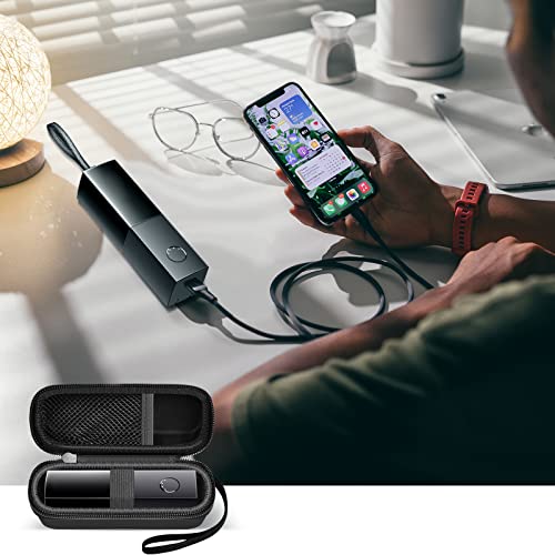 Case Compatible with Anker Portable Charger, Storage Bag for 511 Power Bank 5,000mAh, Organizer for iphone/Cell Phone Power Delivery, Battery Pack Holder for Apple Watch, for AirPods - Only Case