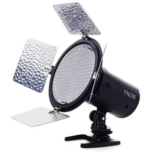 yongnuo yn216 yn-216 led video light with adjustable 3200k-5600k color temperature and 4 color plates for canon nikon dslr cameras