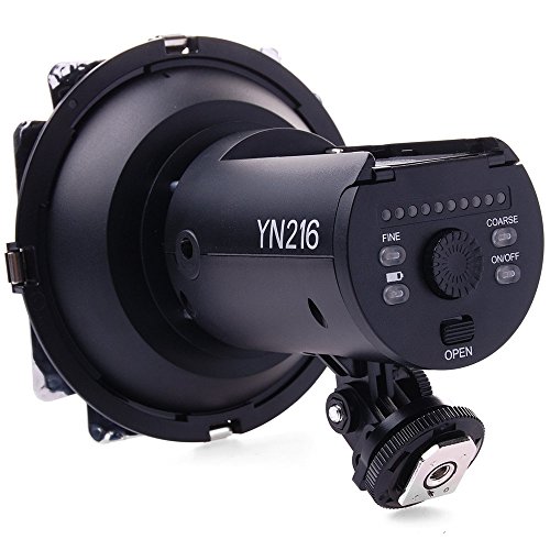 YONGNUO YN216 YN-216 LED Video Light with Adjustable 3200K-5600K Color Temperature and 4 Color Plates for Canon Nikon DSLR Cameras