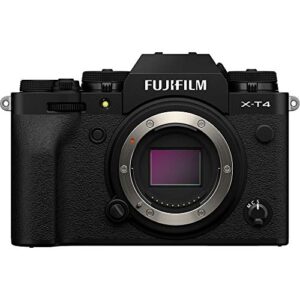 Fujifilm X-T4 Mirrorless Digital Camera Body (Black) Bundle, Includes: SanDisk 64GB Extreme PRO SDXC Memory Card, Spare Fujifilm NP-W235 Battery + More (6 Items)